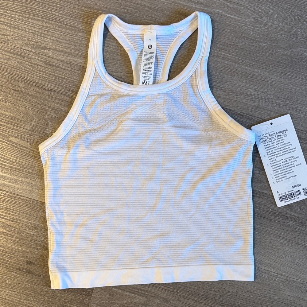 Brand New Lululemon Swiftly Tech Cropped Tank